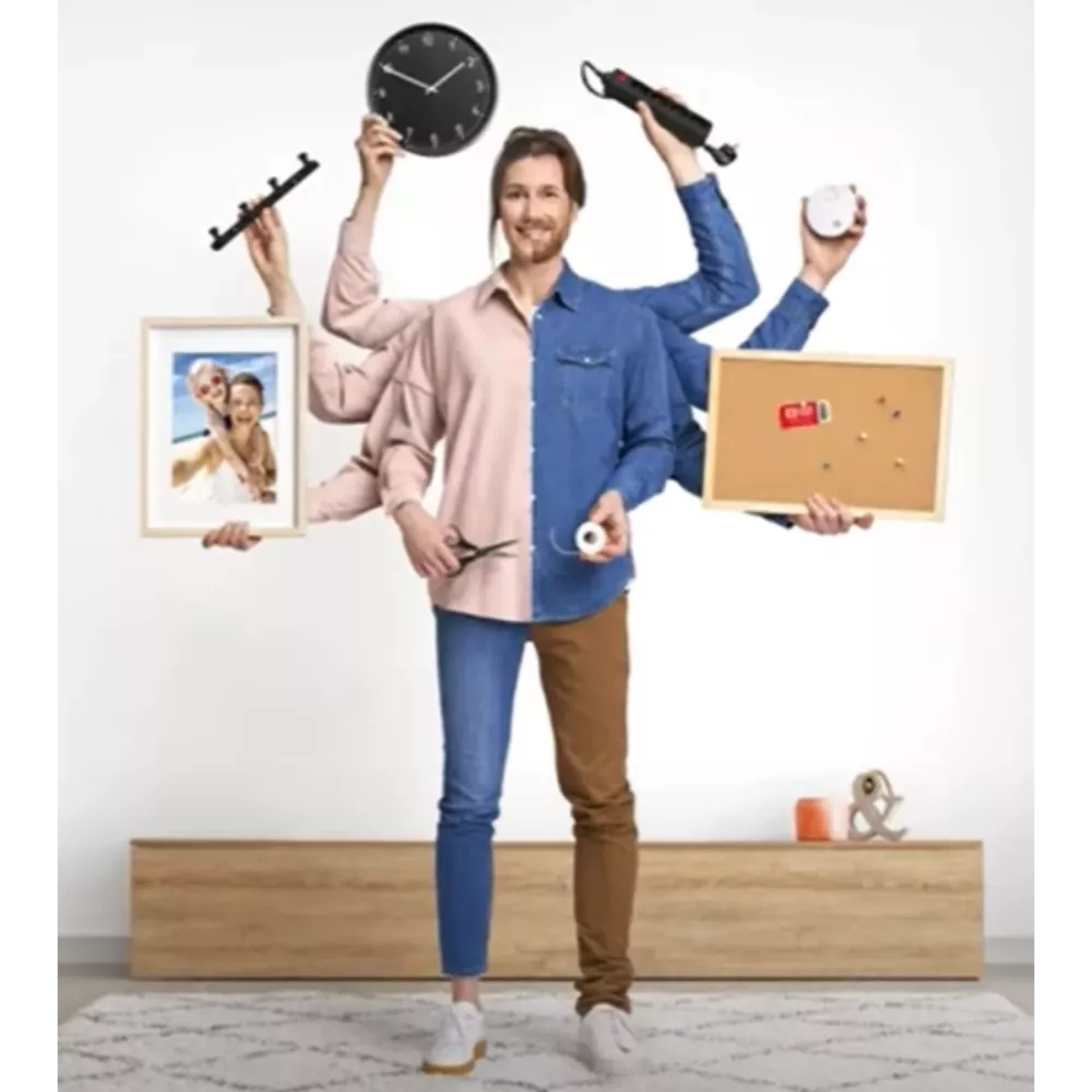 Fix All Mounting Tape 免釘黏貼雙面膠帶-白色