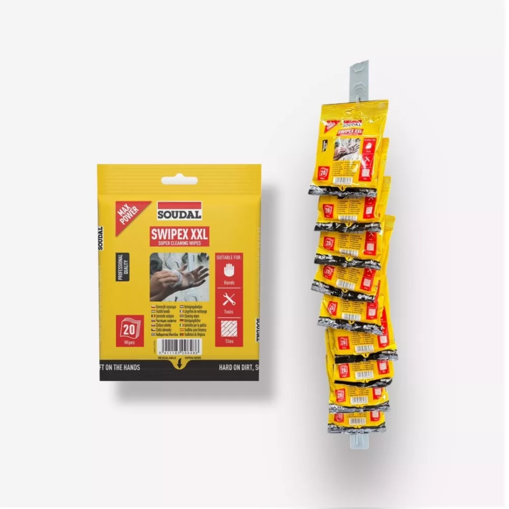 強力除膠去污紙巾 Soudal SwipeX 20抽隨身包