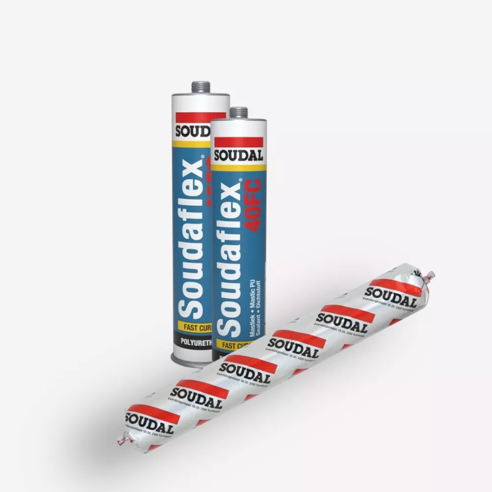 Soudaflex 40FC &mdash; 3 Tubi Sigillante Poliuretano 310 Ml &mdash; Nero, Bianco O Grigio