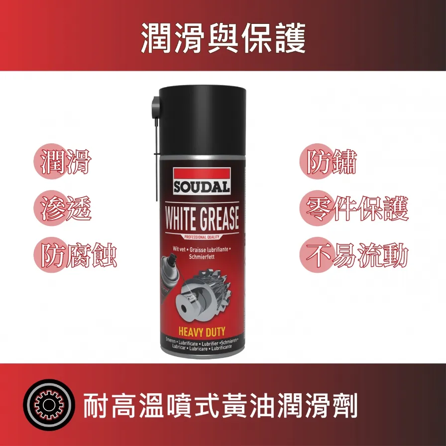 White Grease 耐高溫噴式黃油潤滑劑